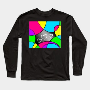 Rainbow heart pattern Long Sleeve T-Shirt